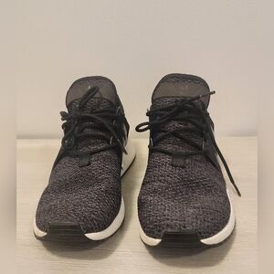 adidas Women's Black and White Knit Sneakers